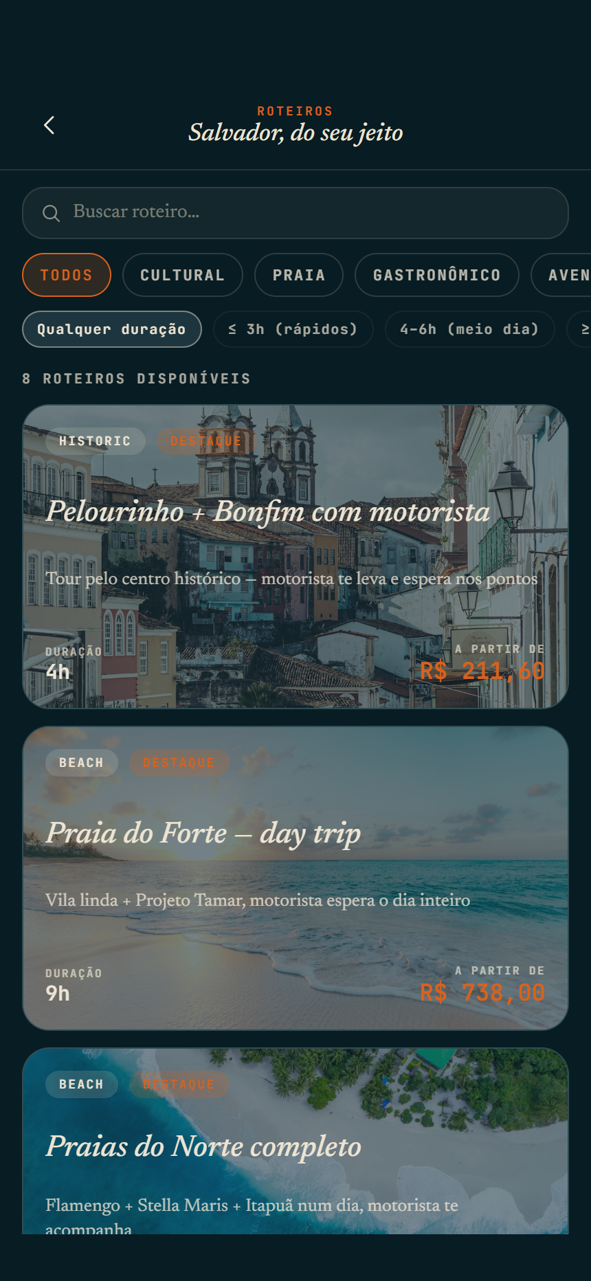 App Mobius, roteiros guiados pelo seu destino